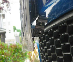 Skene Design license plate bracket dimensions
